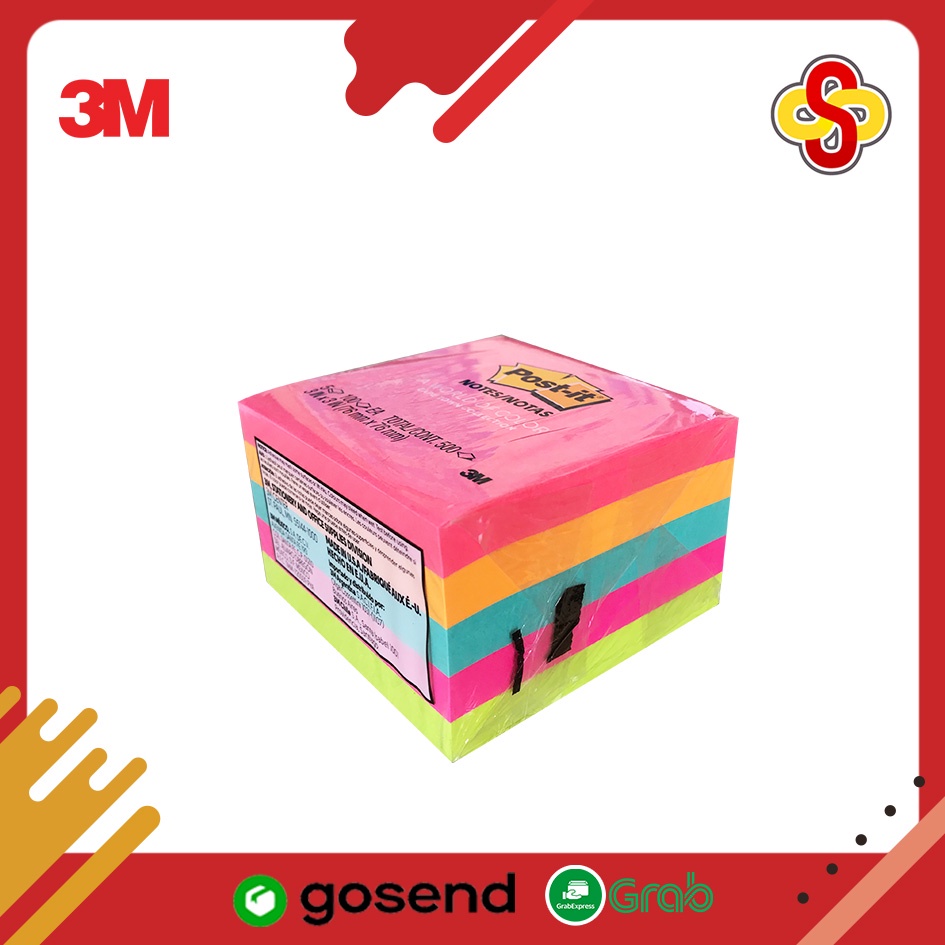 Sticky Notes / Kertas Memo Post-it 3M 654 5 Warna