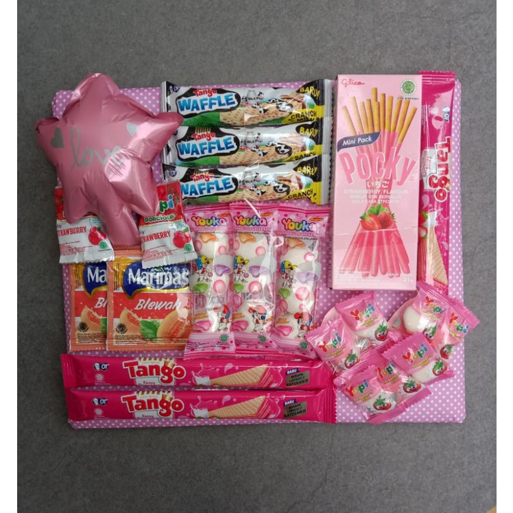 

SNACK VALENTINE / PAKET HADIAH VALENTINE MURAH / KADO VALENTINE / COKLAT VALENTINE / KADO ULANG TAHUN / KADO WISUDA / HAPPY BIRTHDAY / HAMPERS VALENTINE