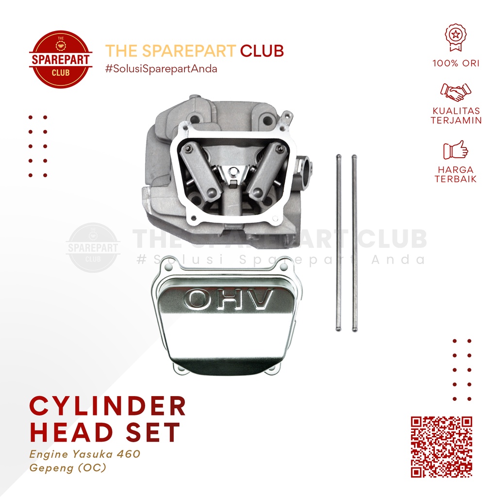 Jual Cylinder Head Assy Set Gepeng Engine Yasuka GX 460 T (OC) Shopee