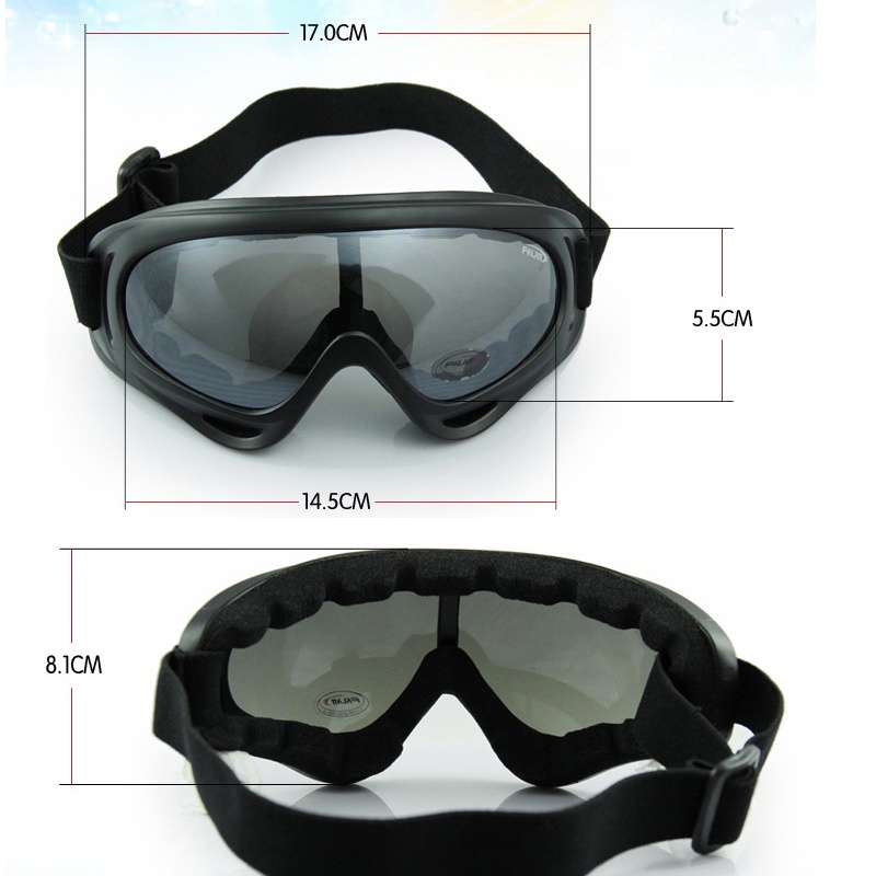 Kacamata Goggles Ski Sport Pelindung Kabut Anti Radiasi UV