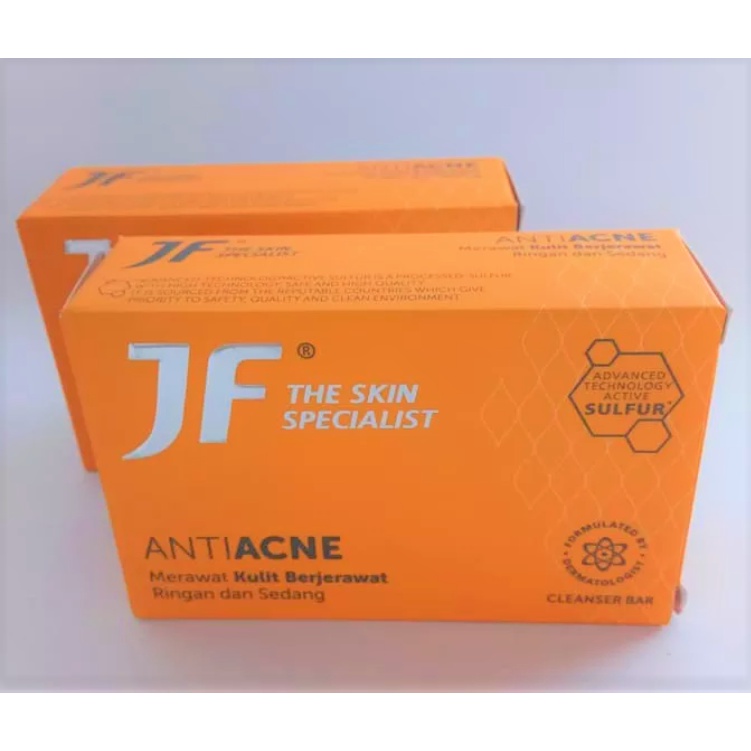 Sabun JF The Skin Specialist 90Gr Anti Acne Jf 90 gram anti acne sabun jerawat jf anti acne 90g jf the skin specialist jf sulfur