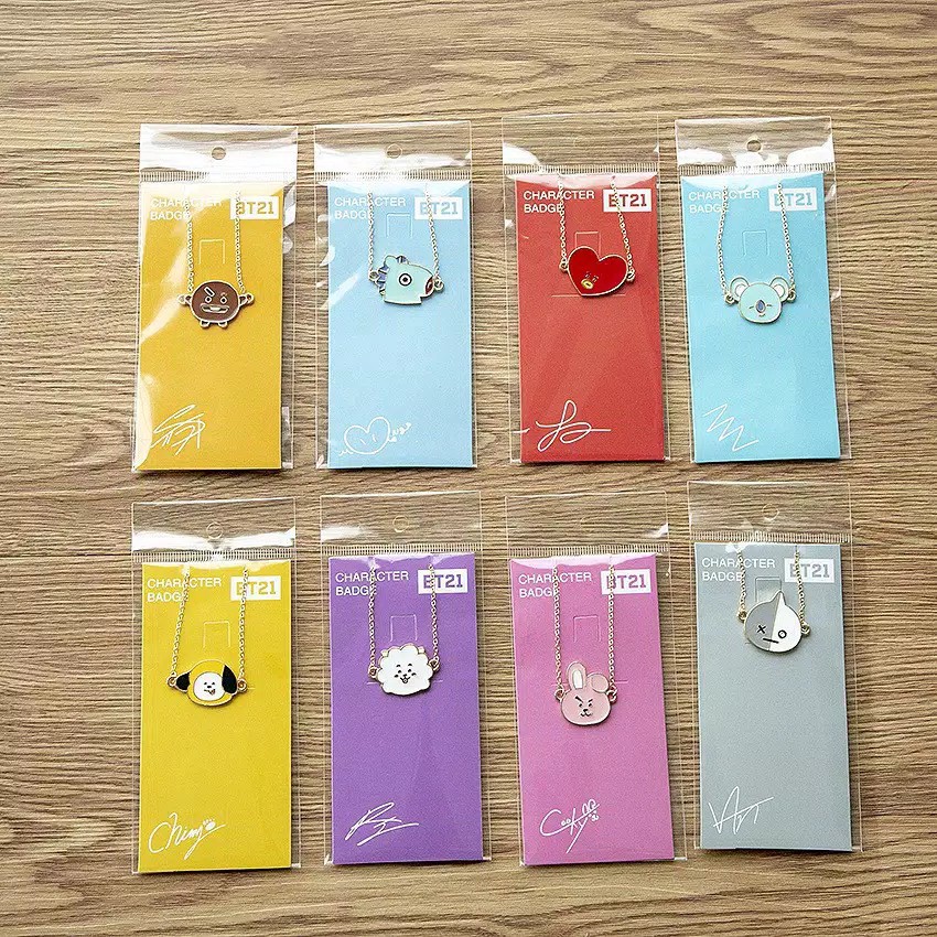 GELANG KPOP BT21 BTS Cute Rantai Warna Gold Murah