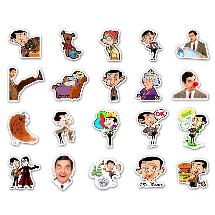 A139 STICKER 10PCS anti air notebook scrapbook label tempel motif kartun superhero super hero unik lucu atk alat tulis kantor murah viral termurah kartun komputer leptop handphone hp smartphone koper laptop tembok kulkas rowan atkinson