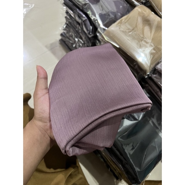 Pashmina Malay Silk Texture Premium Shawl Rayya Silk-Soft purple