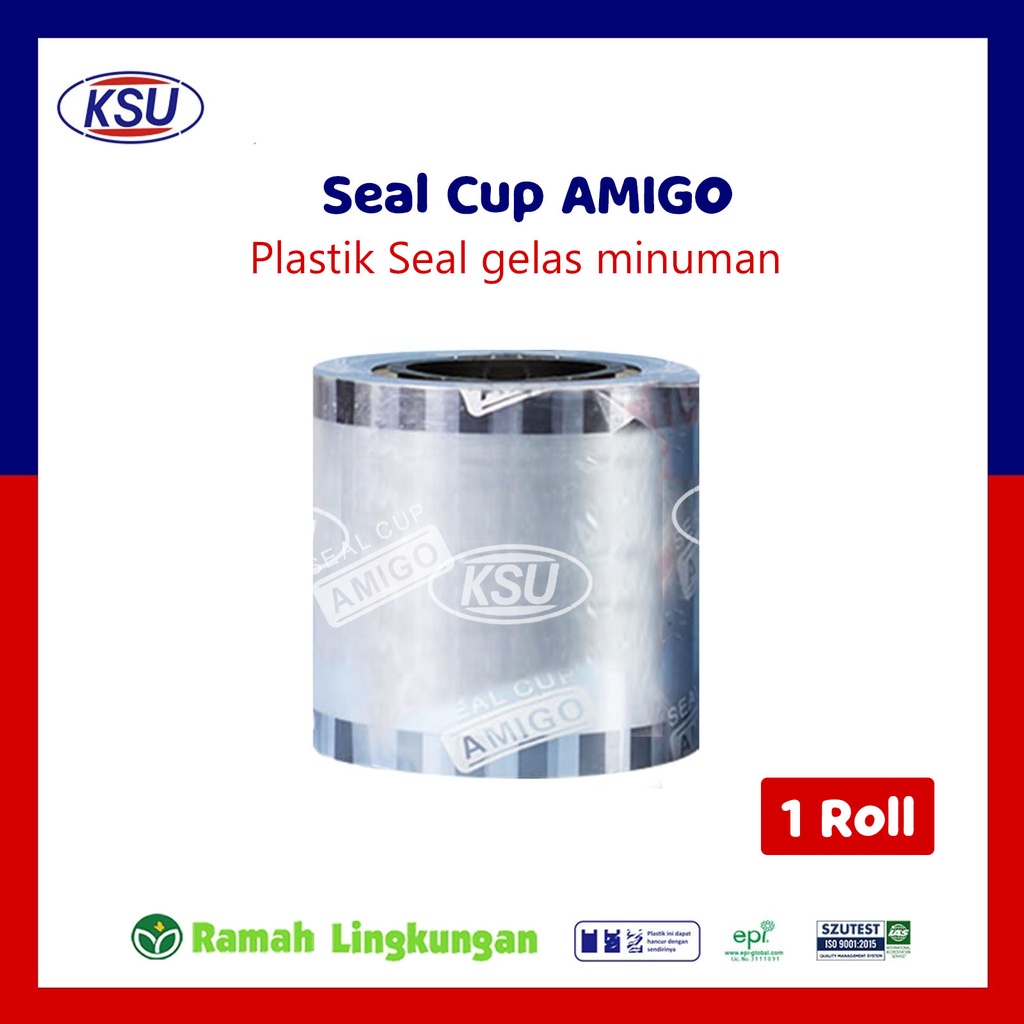 Cup Lid Amigo / Cup Sealer Tutup Gelas Plastik Roll Polos [1 Roll]