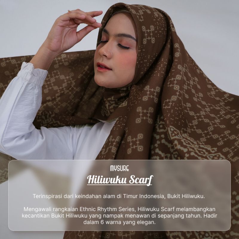 HIJAB SEGIEMPAT MOTIF SYARi 130 x 130 HILIWUKU SCRAF