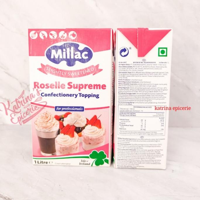 

(BISA COD) ROSELLE WHIPPING CREAM NON DAIRY 1 LITER - KRIM MANIS