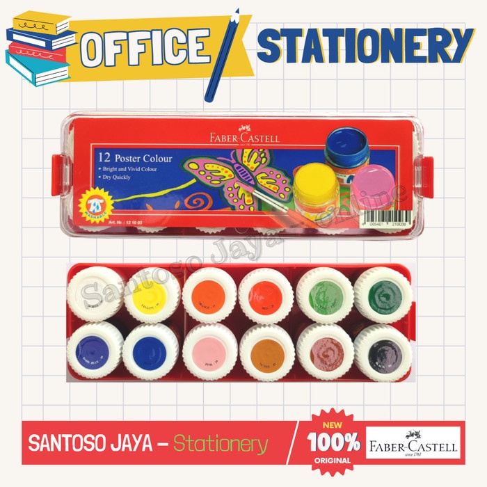 

Cat Poster FABER CASTELL 12 Warna - Poster Colour - 121003