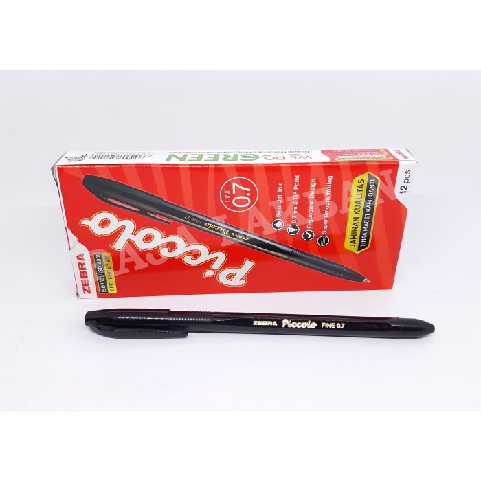 

Terlaris Pulpen / Pen ZEBRA Piccolo / Piccandy 0.7 mm - PER LUSIN - PICCOLO HITAM