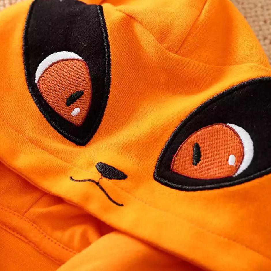 "SRL.03Jn22ᴬ" Jumper bayi motif Kurama Kyubi Naruto / Baju bayi / Jumper bayi lakilaki karakter naru