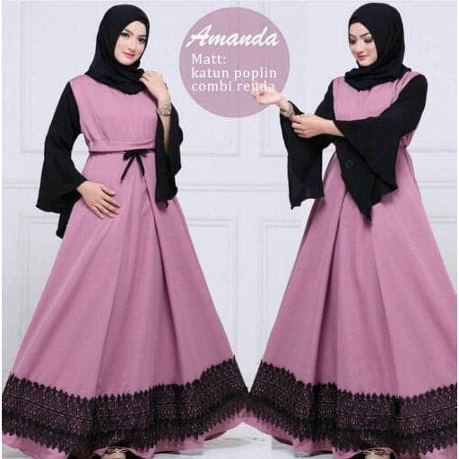 PREMIUM Maxy Amanda/maxi dress/dress muslim/baju muslim wanita grosiran TERMURAH