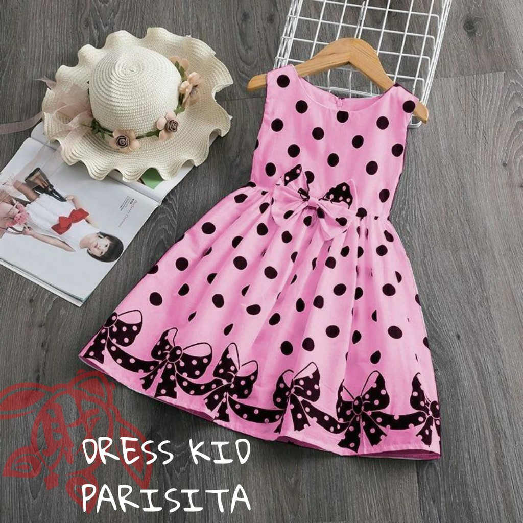 COD DRESS PARISITA /  BAJU ANAK CANTIK / HARGA MURAH TERJANGKAU / GOOD QUALITY