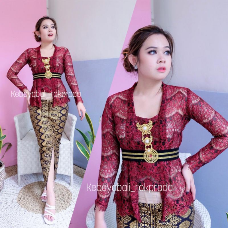 SET KEBAYA KUTU BARU KEBAYA WISUDA FREE DALEMAN