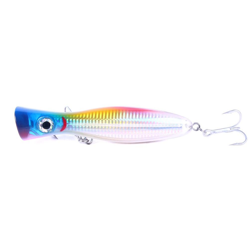 HENGJIA 1pcs 16.5cm 90g Big Popper Fishing lure Crankbait Umpan Pancing Artificial Wobblers ABS Hard Bait Pesca Bass Carp Pike Fishing Tackle