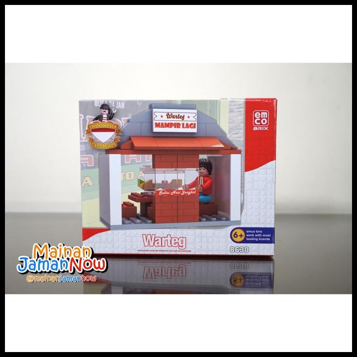 Emco-Brix Warteg Special Indonesia Cityscape Lego Kw Non Ori Brick