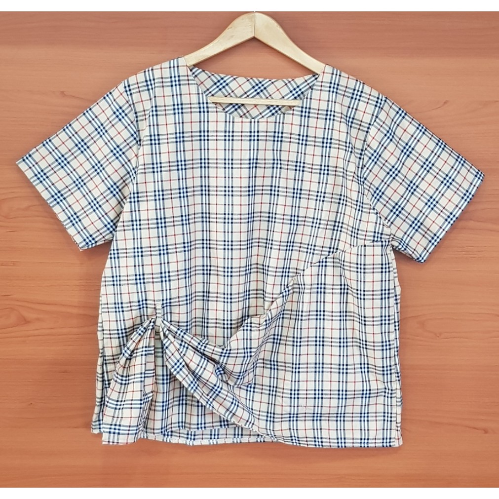 Binx Fashion Atasan Blus Jumbo / Blouse Jumbo / Atasan Wanita Jumbo 04-Burberry