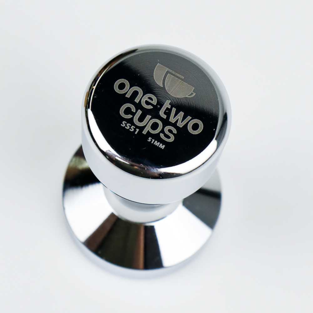 (100% BARANG ORI) One Two Cups Tamper Kopi Espresso Flat Stainless Steel 51mm - SS51