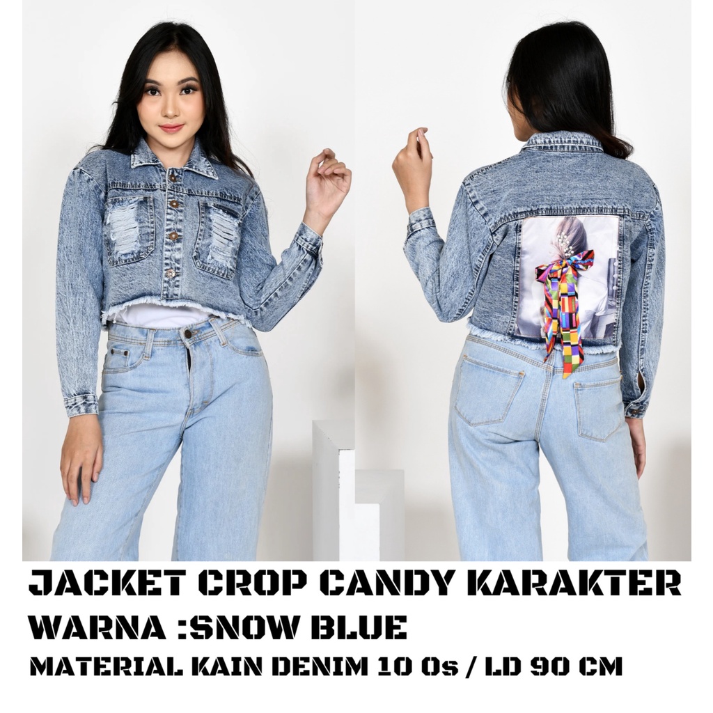 YAOSHI- JACKET CROP - JACKET CANDY KARAKTER