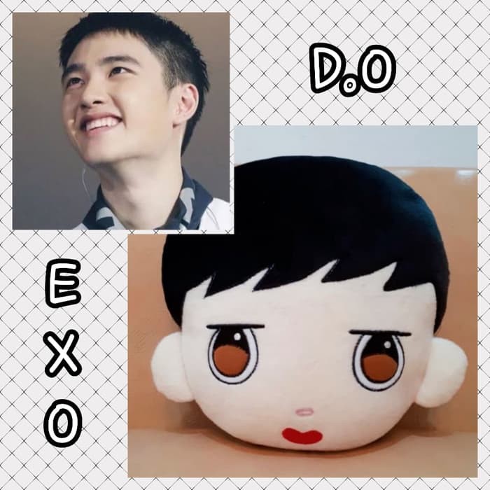 new exo d.o plushie boneka bantal korea kpop Berkualitas