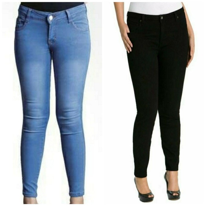 JEANS HIGH WAIST PANT Panjang Wanita Skinny Slim 27-38