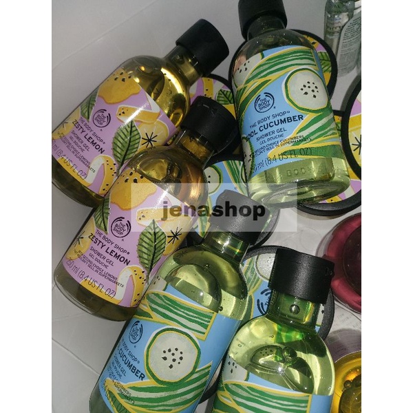 ORIGINAL The Body Shop Shower Gel Zesty Lemon / Cool Cucumber