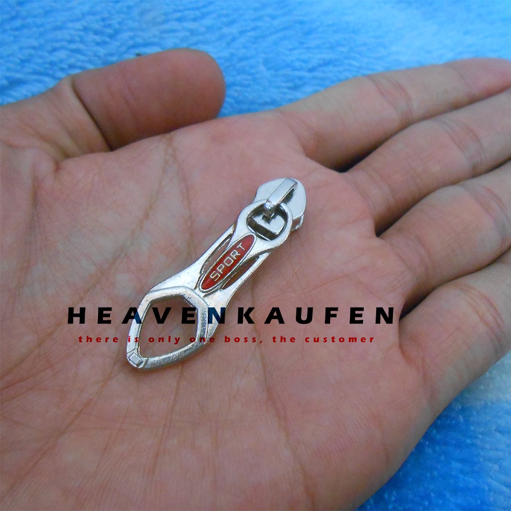 Kepala Resleting / Kepala Zipper Sport Nikel Silver No 5