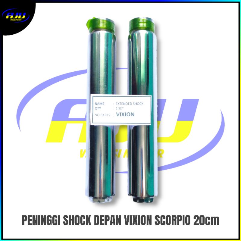 peninggi sambungan shock shok skok depan VIXION / SCORPIO panjang 20cm