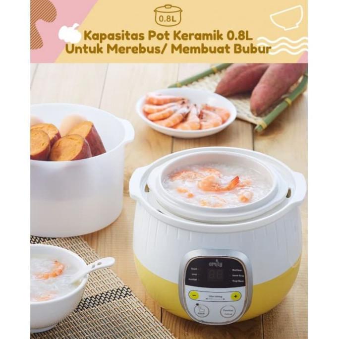 ELEK110 SLOW COOKER EMILY PORRIDGE COOKER & STEAMER 0,8 LITER EPC22001