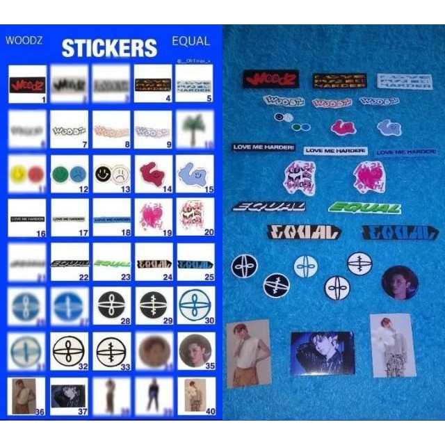 Sticker Album Woodz EQUAL