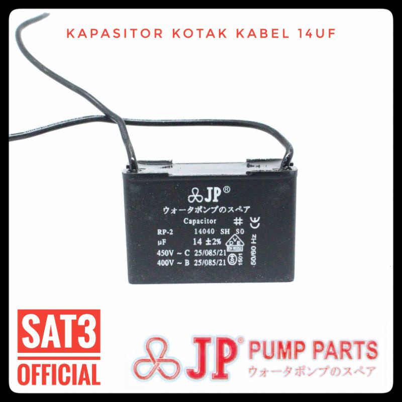 JP kapasitor kotak kabel 14uf 450V
