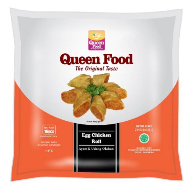 

Queen food egg chicken roll 350gr 16s