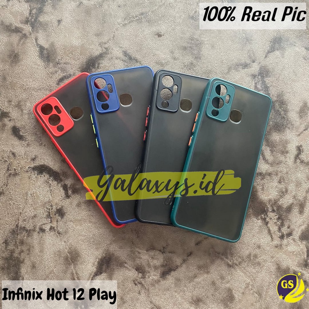 CASE INFINIX HOT 12 2022 / HOT 12 PLAY 2022 / HOT 12I 2022 SOFT CASE AERO DOVE MATTE TRANSPARAN PROTECTOR CAMERA