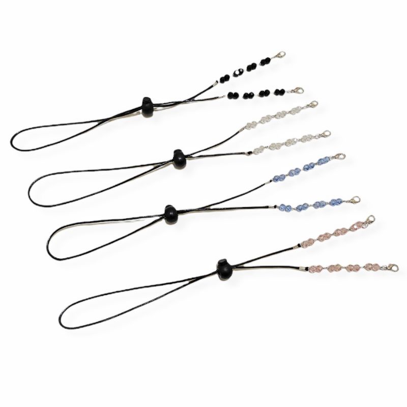 2in1 Strap Mask + Konektor Masker Hijab Free Stopper Chelsea Crystal Diamond Gantungan Masker