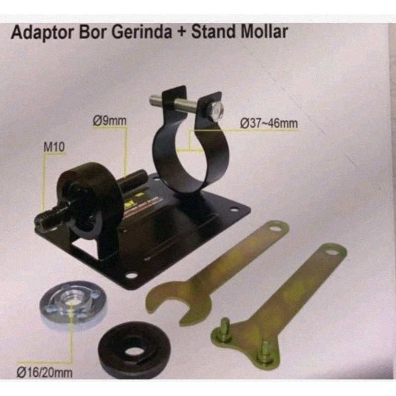 Bracket dudukan bor tangan menjadi gerinda