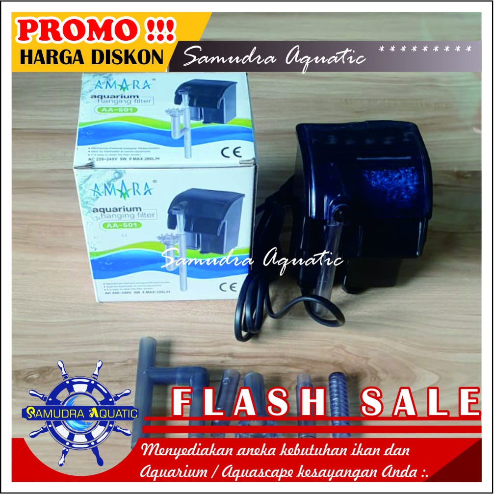 Pompa Filter GANTUNG Aquarium Aquascape, Hanging Filter Aquarium Aquascape HEMAT ENERGY (FREE Bublewrap)