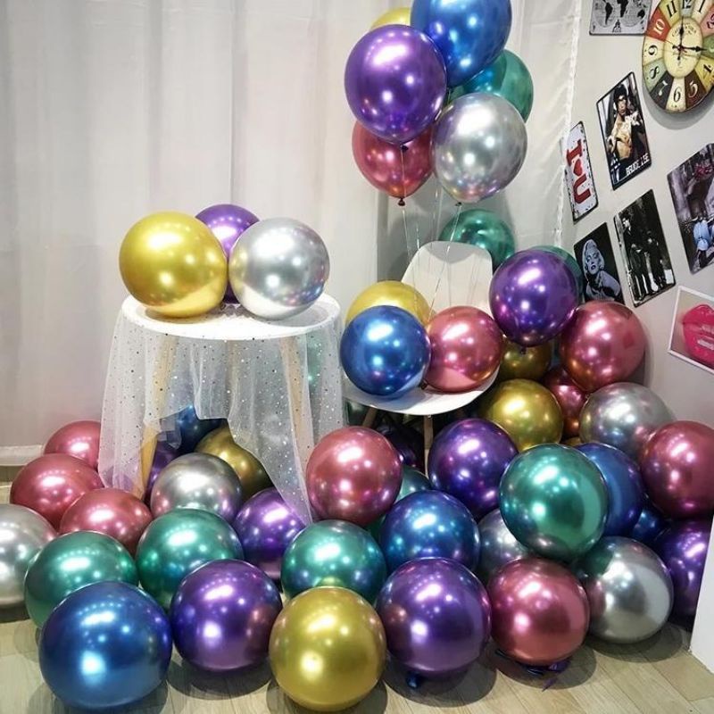 Balon Metalic Chrome 5&quot; 5 inch RoseGold Silver Gold Balloon Pesta Happy Birthday Ulang Tahun Mainan Toys Anak Kids Hias Hiasan Decor Decoration Home Decor Small Mini Big Balloon Grosir Termurah Malang Pesta Party HBD Birthday Terpercaya Kota Malang Cepat