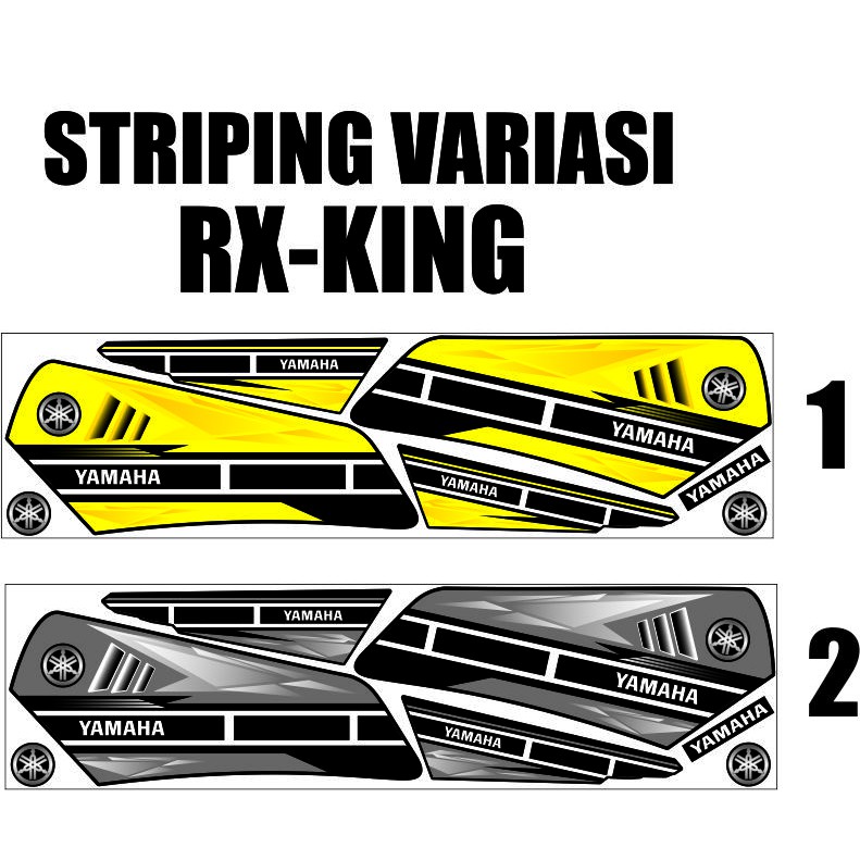 RX-KING SIMPLE THAILOOK UNIVERSAL CUSTOM NGO STIKER CUSTOM RX KING STIKER STRIPING