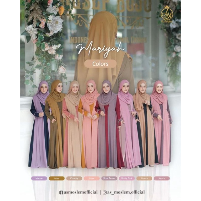 MARIYAH AS MOSLEM#gamis ready siap kirim#gamis terbaru#gamis viral#gamis mom