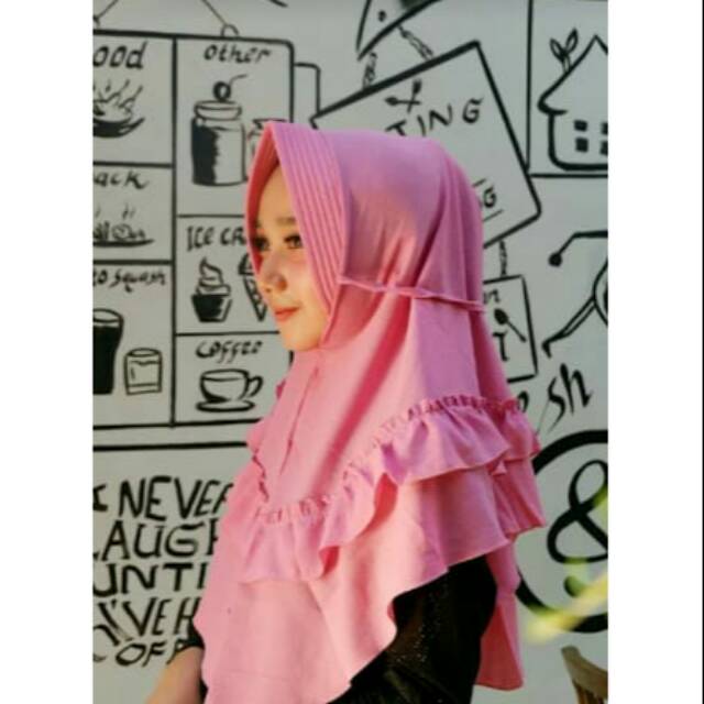 KHIMAR TALI REMPEL / KHIMAR BAHAN WOLFIS / KHIMAR TALI #KHIMAR REMPEL