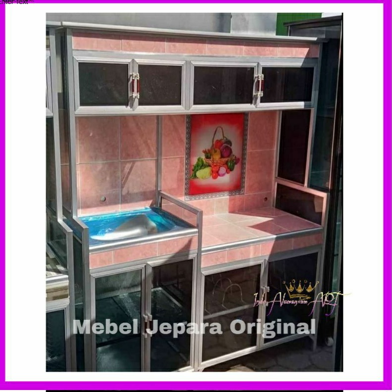 Lemari Dapur  Wastafel Portable Bahan Almunium