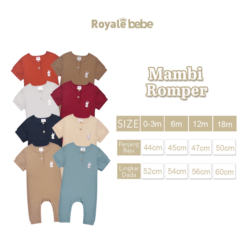 Royale Bebe Mambi Romper Sleepsuit Bayi