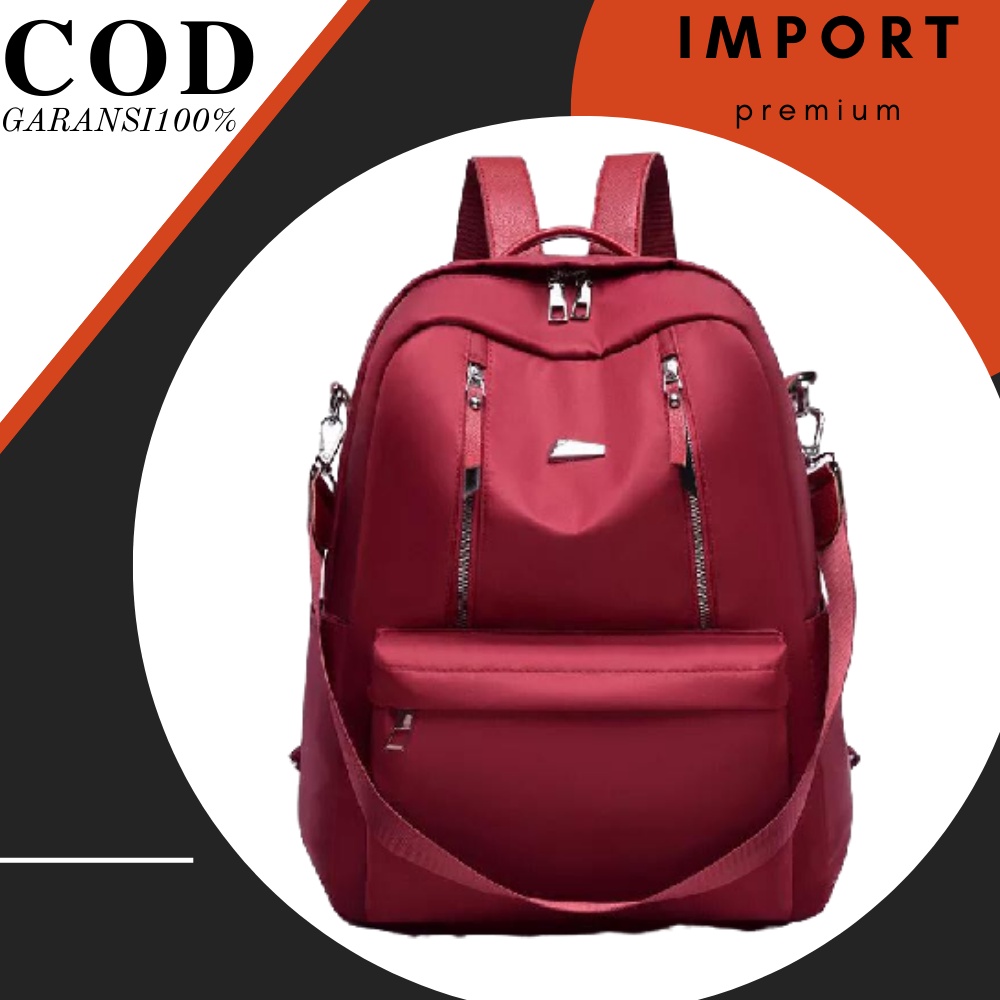 EL626 Tas Ransel Wanita Import Batam Branded Original Terbaru Punggung Gendong Sekolah Ori 100% Gara