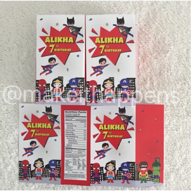 

Label susu ultra mimi superhero