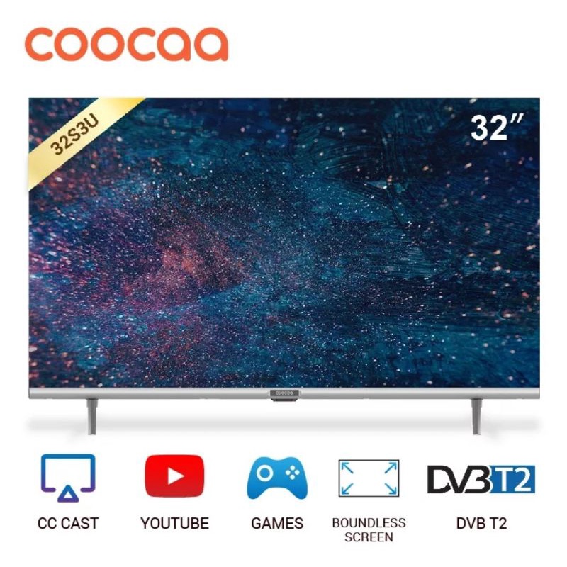TV murah Coocaa smart tv digital 32 inc 32s3u