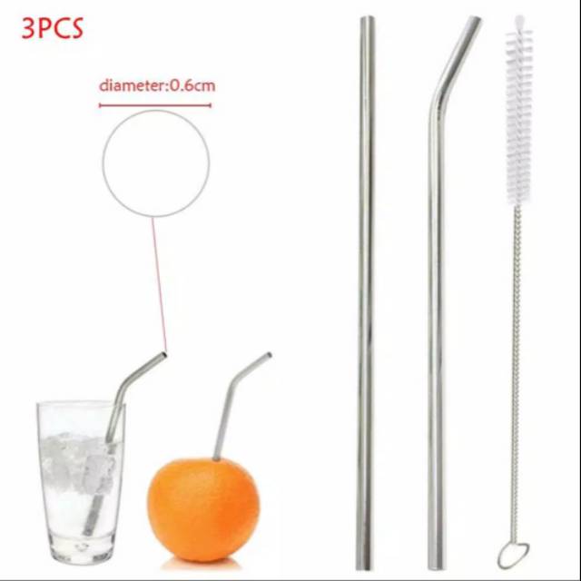 SEDOTAN - STAINLESS STRAW MURAH