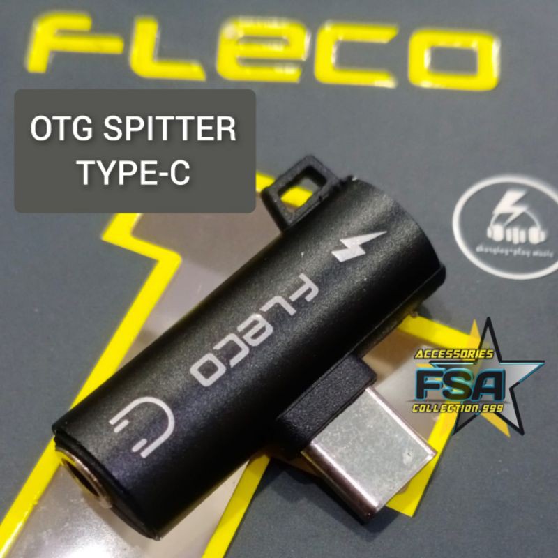 OTG SPITTER Type-c Sambungan Jack Audio 3.5