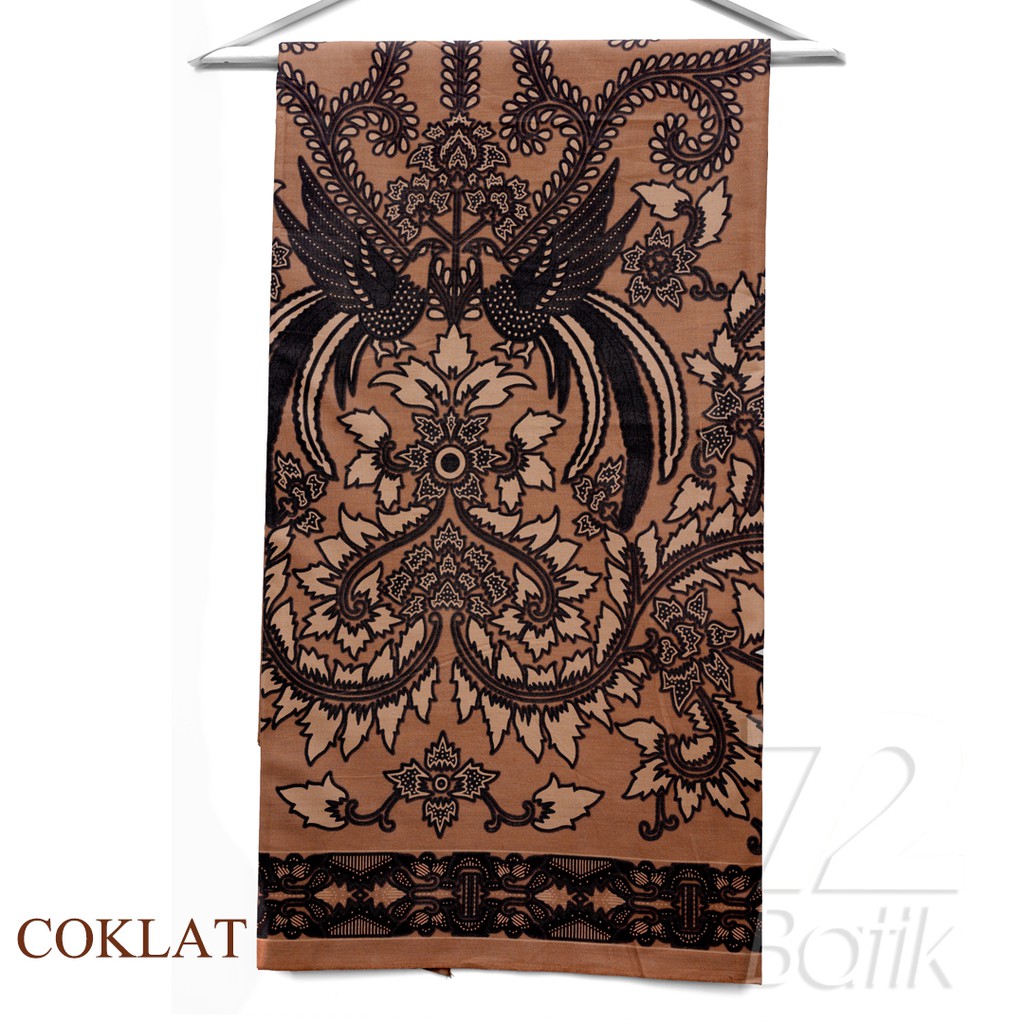 KAIN BATIK PREMIUM Bahan Katun Motif Burung Cokrominoto Warna Hitam Item Black 724119 Cap 72 Jarik Jarit Samping Kebat Panjang Batik Katun Modern Premium Bahan Seragam Batik Pernikahan Kantor Keluarga Murah Kamen Jadi Batik Bali Lembaran