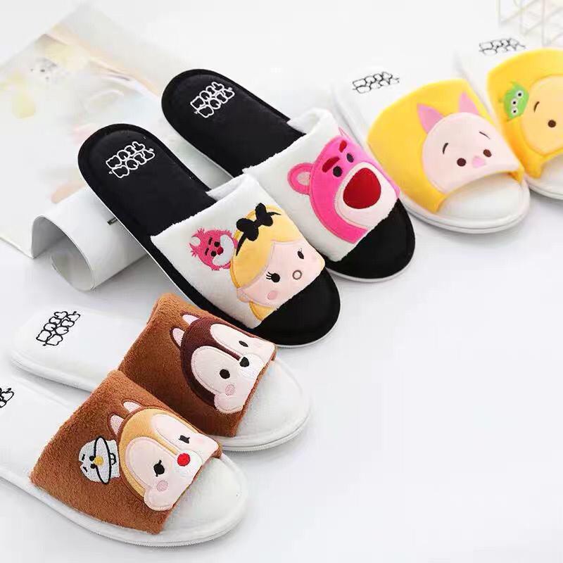 SANDAL STITCH DUMBO POOH PIGLET DAISY DUCK LOTSO MARIE CAT MICKEY MINNIE MOUSE SEPASANG