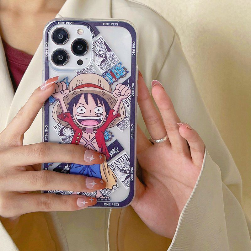 Anime One Piece Luffy Soft Case iP iPhone 11 12 13 Pro Max 6 6S 7 8 + Plus X XR SE 2020 XS Max Casing Xiaomi Redmi 9A 9C 9T Note 7 8 9 Pro