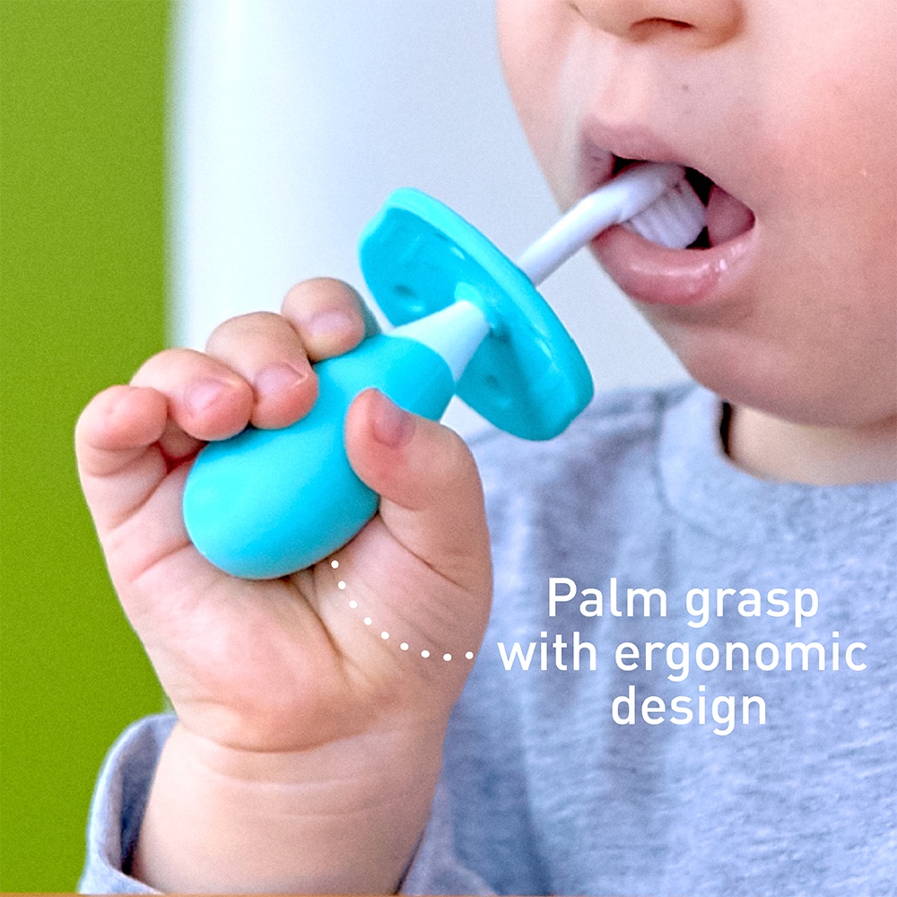 Marcus &amp; Marcus Palm Grasp Tooth Brush Set Sikat Gigi Bayi 12m+